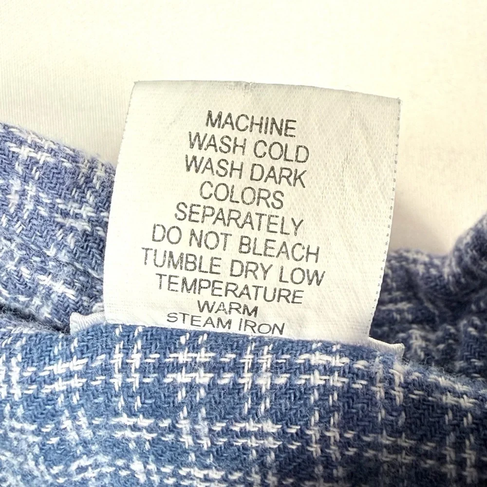 CARTERS Boys Button Up Shirt 18M‎ Blue Plaid Long Sleeve Classic Preppy Everyday